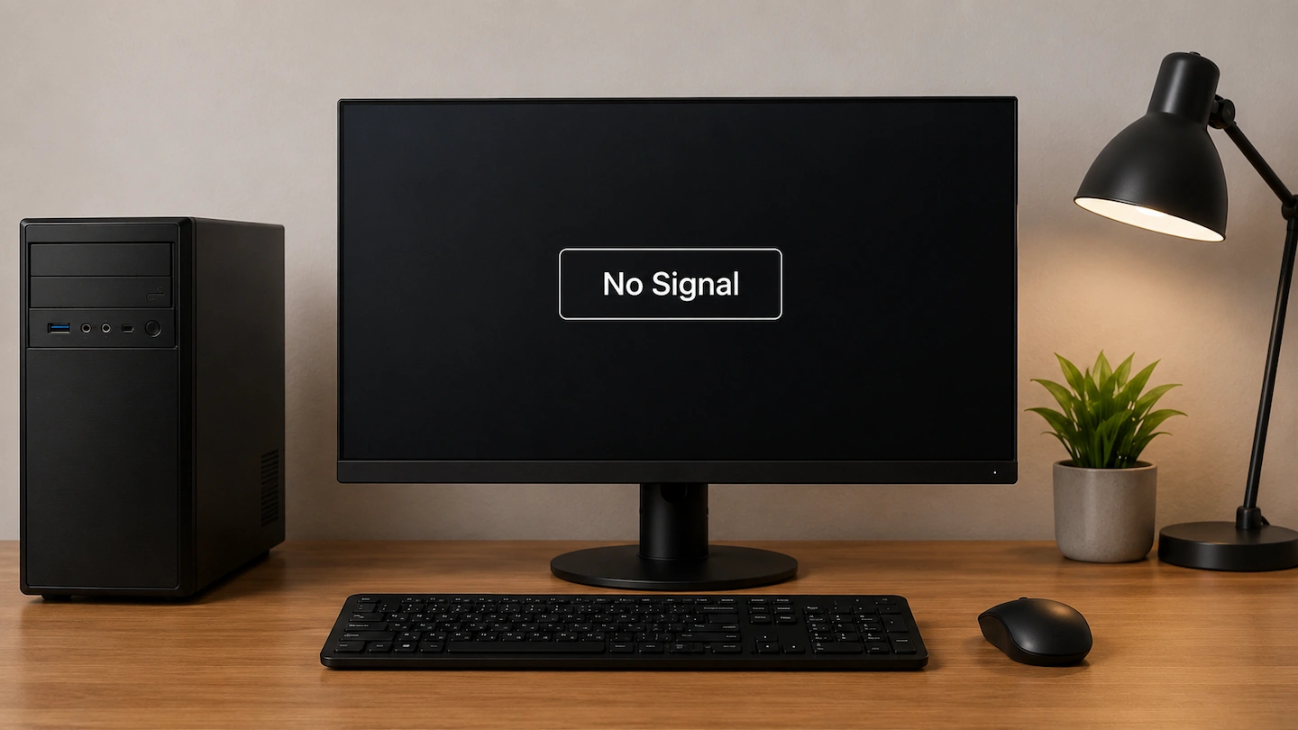 Monitor says No Signal while connected to a computer