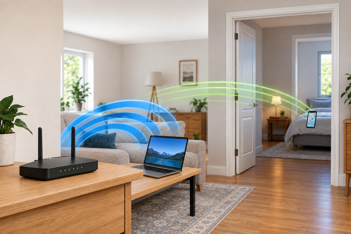 2.4GHz vs 5GHz Wi-Fi in a home