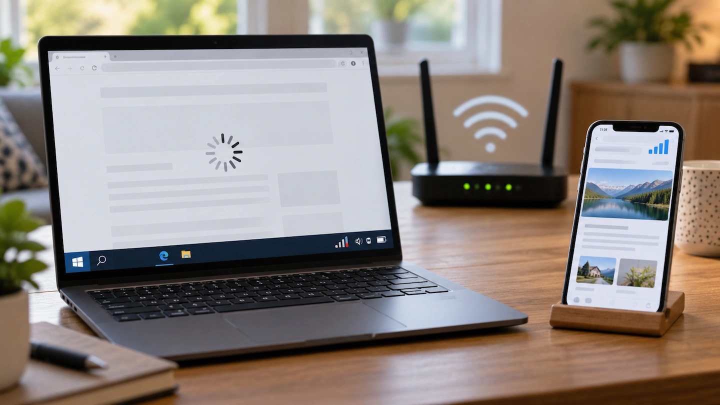 Wi-Fi slow on one device while another works normally